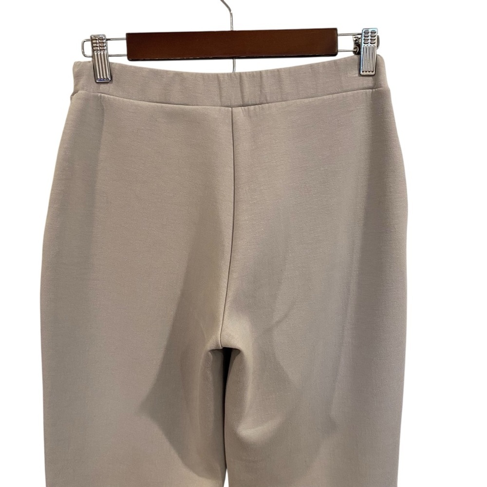 Banana Republic Scuba Knit Commuter Slim Pleated Pants In Silver Grey - Picture 6 of 10